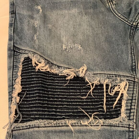 Men’s PacSun Stacked Skinny Motorcycle’s Jeans Denim Size 34/32 - Picture 7 of 10